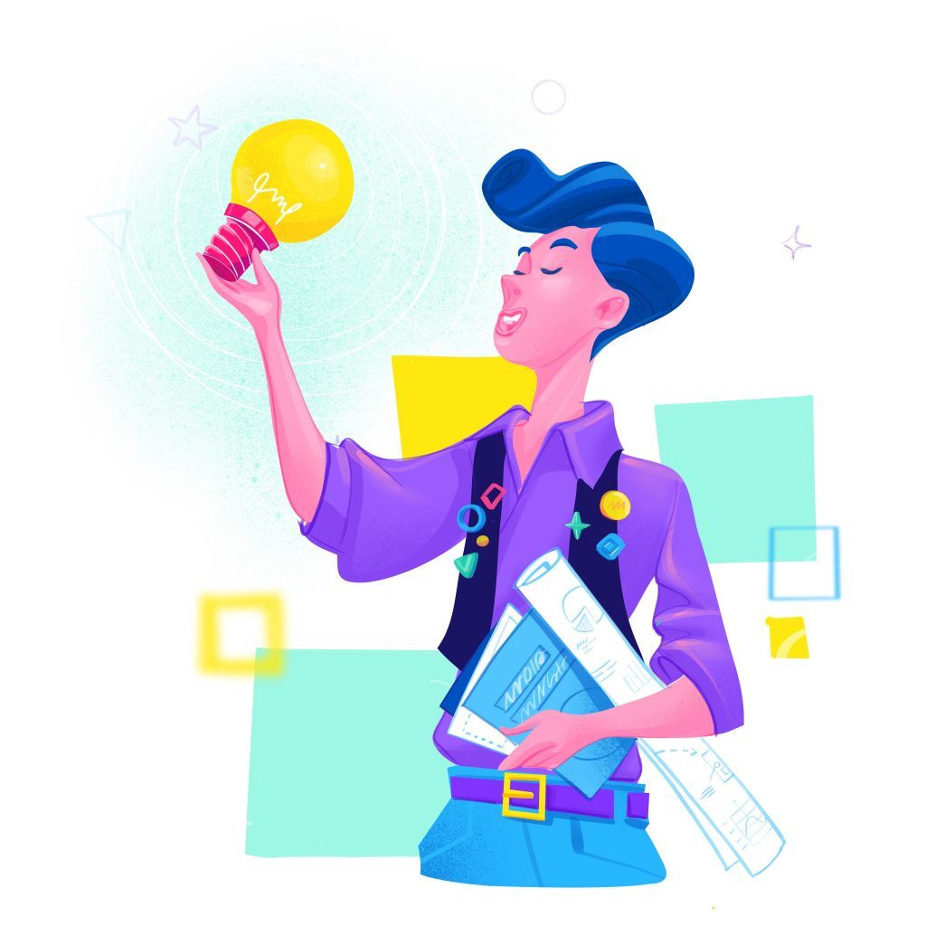 Person with startup idea